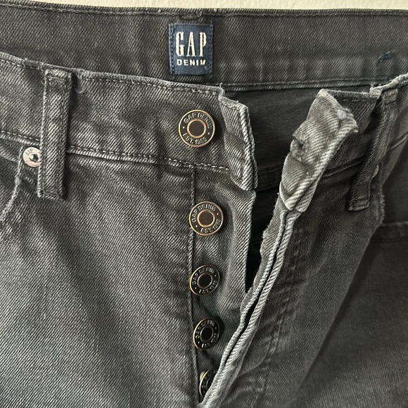 GAP High Rise Cheeky Straight Jeans - Black Wash - Picture 3 of 3
